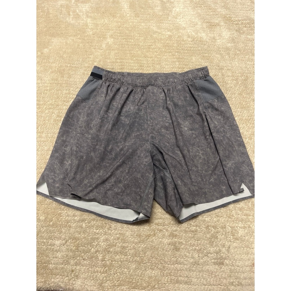 Men's Lululemon Surge Lined Shorts in asphalt gray size large